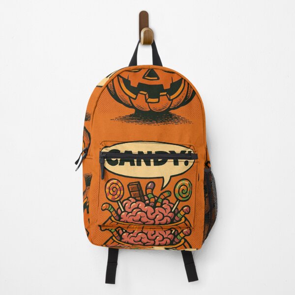 Item preview, Retro 1960s Comic Halloween Horror Art- Candy Pumpkin Brain designed and sold by JacobKAurumhead.