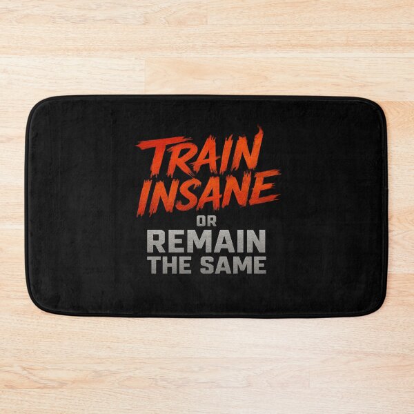 Item preview, Train Insane or Remain the Same – Metallic Gym Motivation Design designed and sold by ArthUpscale.