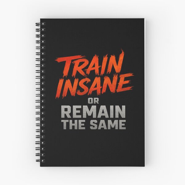 Item preview, Train Insane or Remain the Same – Metallic Gym Motivation Design designed and sold by ArthUpscale.