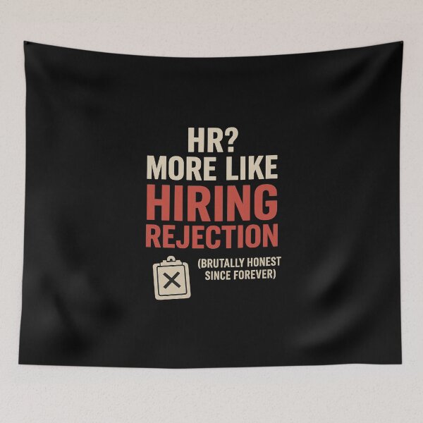 Item preview, HR? More Like Hiring Rejection - Retro Office Tee designed and sold by Work Life Tees.