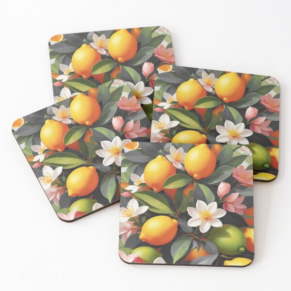 Item preview, Elegant Lemons and Blooms: An Artistic Color Palette designed and sold by NellCanvas.