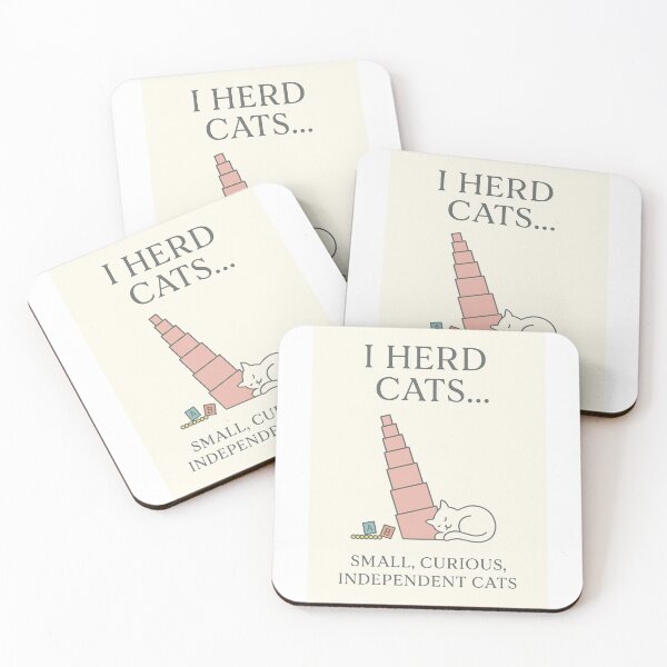 Item preview, I Herd Cats… Small, Curious, Independent Cats | Minimal Montessori Design designed and sold by MforMontessori.