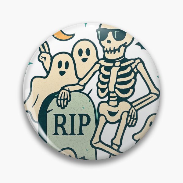 Item preview, Creep It Real – Funny Halloween T-Shirt with Skeleton, Ghosts & Tombstone designed and sold by Stange-T-shirts.