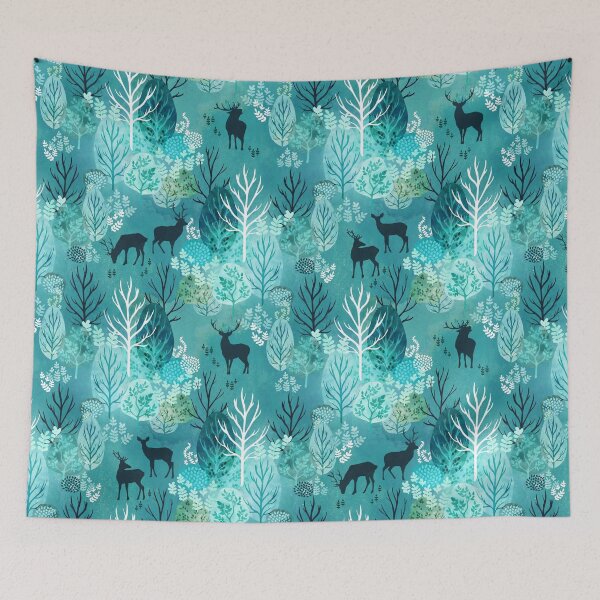 Item preview, Emerald forest deer designed and sold by adenaJ.