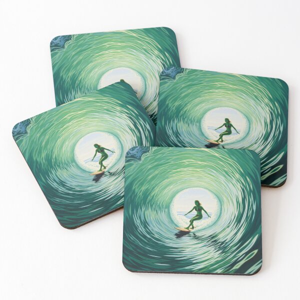 Item preview, LE CŒUR DE LA VAGUE (The Heart of the Wave) - Original Art Deco Artwork designed and sold by elektronen.