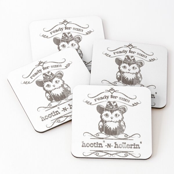 Item preview, Ready Fer Sum Hootin’ N Hollerin’ Owl – Western Country Design designed and sold by DubiousDoodles.