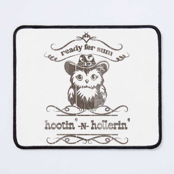 Item preview, Ready Fer Sum Hootin’ N Hollerin’ Owl – Western Country Design designed and sold by DubiousDoodles.