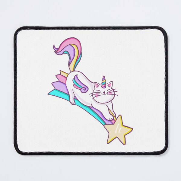 Item preview, Unicorn Cat Riding a Shooting Star designed and sold by Farissa Designs.