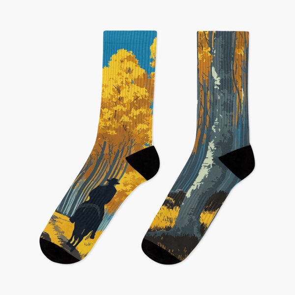 Item preview, Sundance Wyoming Travel Poster | Vintage Black Hills & Golden Aspens Art designed and sold by TuncGK.