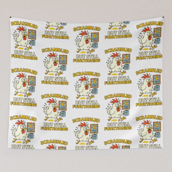 Item preview, SCRAMBLED BUT STILL FUNCTIONING” designed and sold by NikkisTees.