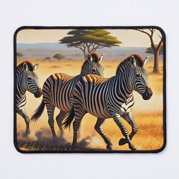 Item preview,  Run Wild: Zebras of the Savannah designed and sold by PawPrintedArt.