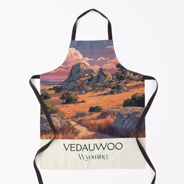 Item preview, Vedauwoo Wyoming Travel Poster | Vintage Medicine Bow & Sherman Granite Art designed and sold by TuncGK.