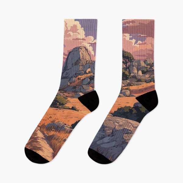 Item preview, Vedauwoo Wyoming Travel Poster | Vintage Medicine Bow & Sherman Granite Art designed and sold by TuncGK.