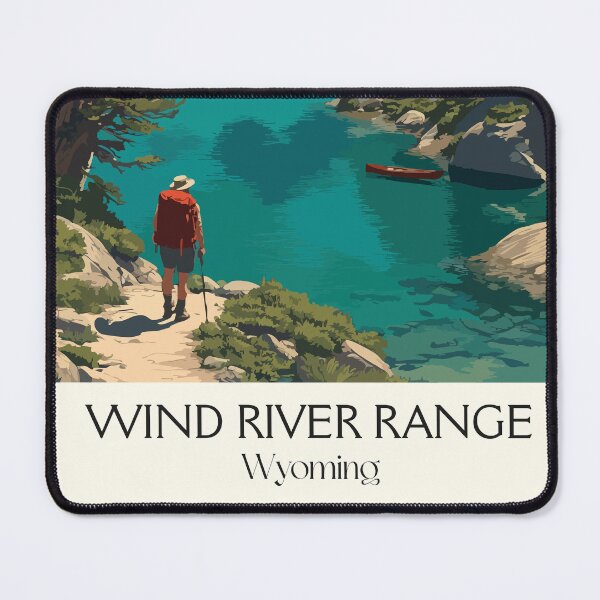 Item preview, Wind River Range Wyoming Poster | Vintage Cirque of the Towers & Backpacking Art designed and sold by TuncGK.