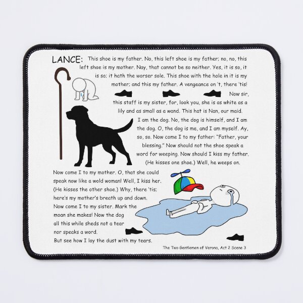 Item preview, Two Gentlemen of Verona Lance monologue act 2 scene 3 designed and sold by JaiMohan_art.