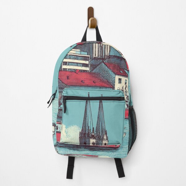 Item preview, Aarhus - Pop art vintage 1950s cartoon style designed and sold by shadow-bloom.