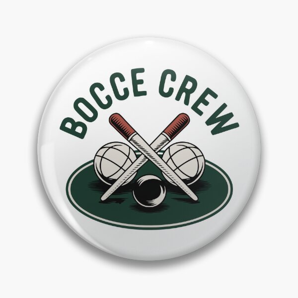 Item preview, Bocce Crew – Vintage Bocce Ball Logo Badge Retro Sports Emblem designed and sold by VividOrganica.