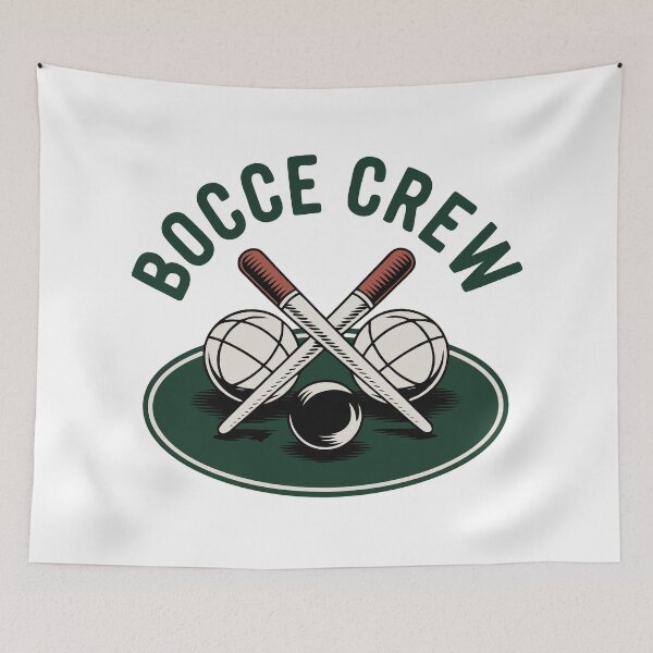 Item preview, Bocce Crew – Vintage Bocce Ball Logo Badge Retro Sports Emblem designed and sold by VividOrganica.