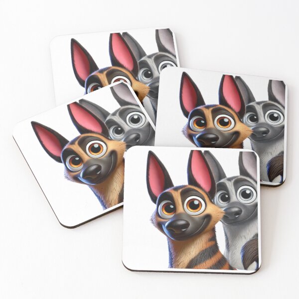 Item preview, Playful Dutch Shepherd Duo designed and sold by Sillytoe.