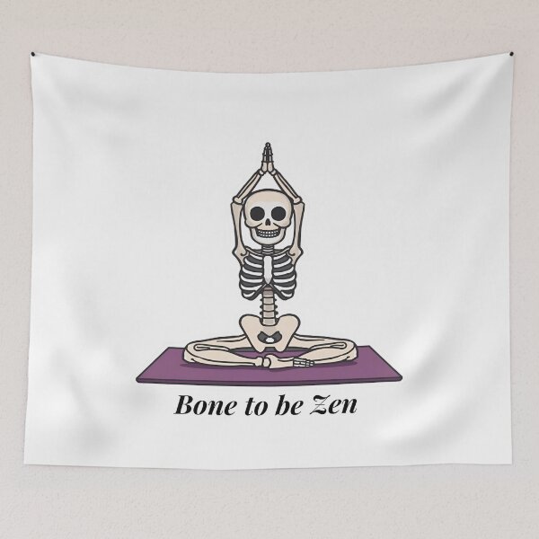 Item preview, Bone to Be Zen – Funny Skeleton Yoga Halloween Design designed and sold by Activity01.