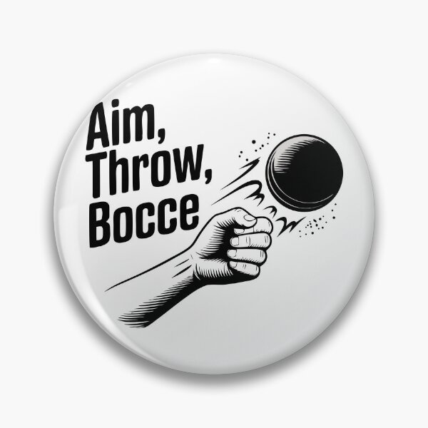 Item preview, Aim Throw Bocce – Line Art Bocce Ball Illustration Black & White Simple Vector designed and sold by VividOrganica.