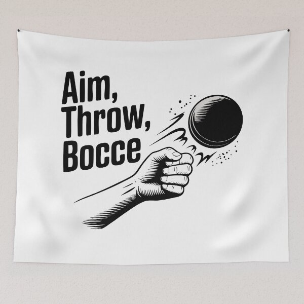 Item preview, Aim Throw Bocce – Line Art Bocce Ball Illustration Black & White Simple Vector designed and sold by VividOrganica.