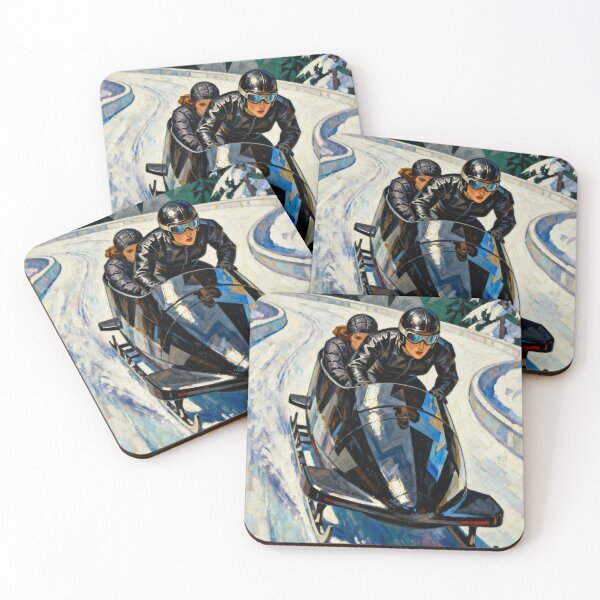 Item preview, LA BOBEUSE (The Bobsledder) - Original Art Deco Artwork V2 designed and sold by elektronen.