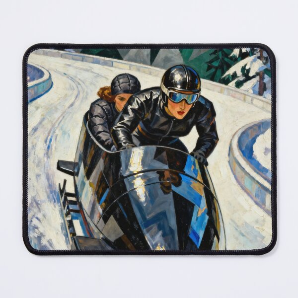 Item preview, LA BOBEUSE (The Bobsledder) - Original Art Deco Artwork V2 designed and sold by elektronen.