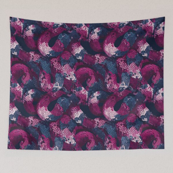 Item preview, Elegant Textured Snake Pattern For Wild Print Fan designed and sold by RoyalStarsPatts.