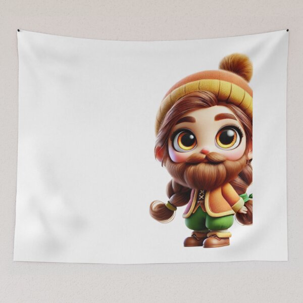 Item preview, Cute Dwarf Girl designed and sold by Sillytoe.