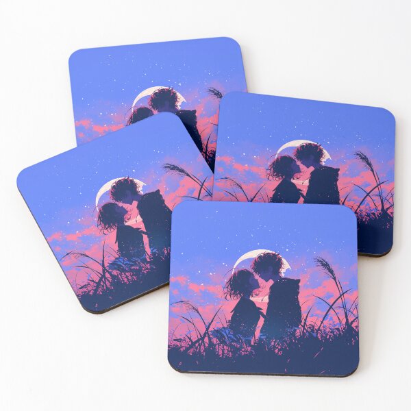 Item preview, Lovers’ Silhouette Under Crescent Moon designed and sold by Christian Weiss.