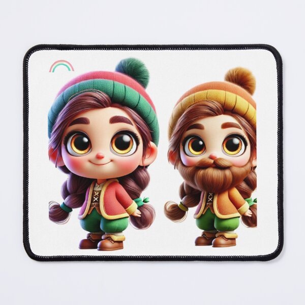 Item preview, Cheerful Dwarf Girl designed and sold by Sillytoe.