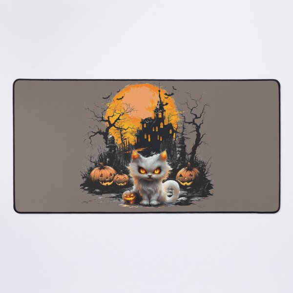 Item preview, A scary house, a scary gate and a devilish cat designed and sold by DżodżoJoy.