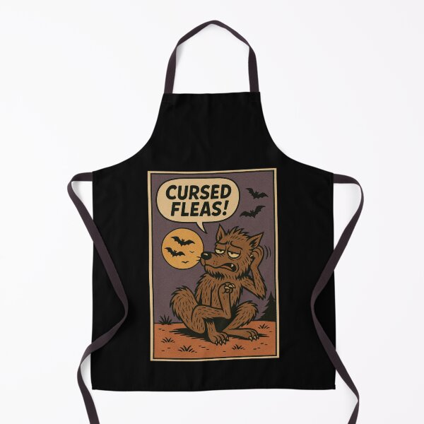 Item preview, Retro 1960s Comic Halloween Horror Art- Werewolf Fleas designed and sold by JacobKAurumhead.