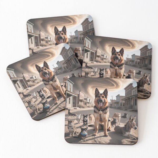 Item preview, The Sheriff Dog and the Old West Town designed and sold by AnGodeSign.