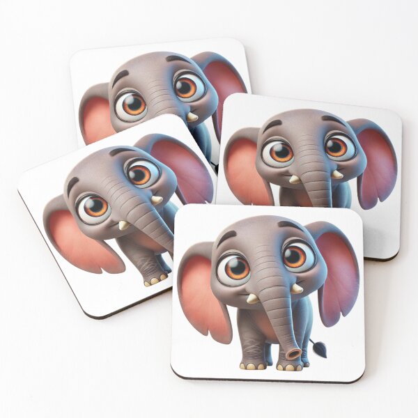 Item preview, Adorable African Bush Elephant designed and sold by Sillytoe.