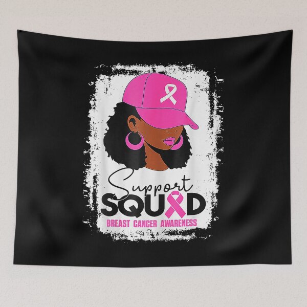 Item preview, Support Squad Breast Cancer Awarness Black Woman designed and sold by BASKF.
