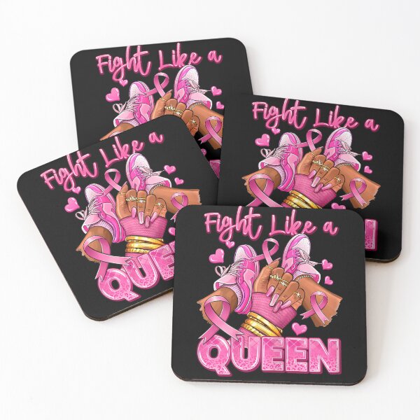 Item preview, Fight Like A Queen Black Woman Breast Cancer Awareness designed and sold by BASKF.
