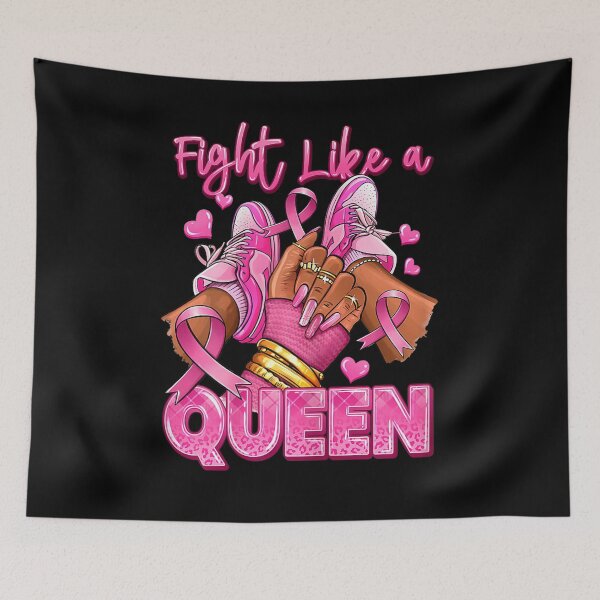 Item preview, Fight Like A Queen Black Woman Breast Cancer Awareness designed and sold by BASKF.
