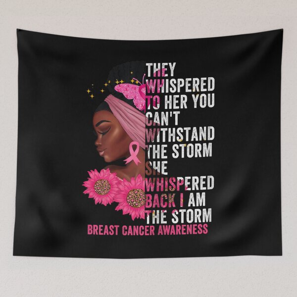 Item preview, Breast Cancer Awareness Black Afro Girl designed and sold by BASKF.