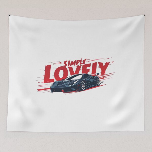 Item preview, Simply Lovely – Minimalist Racing Car Design in Red and Navy designed and sold by Activity01.
