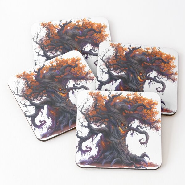 Item preview, Evil Haunted Tree with Glowing Smile designed and sold by AlexLineArt.