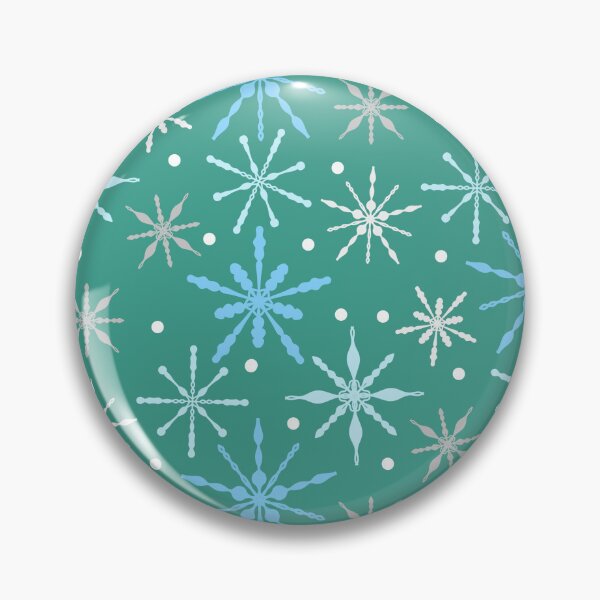 Item preview, Snow Flakes Pattern in Aqua designed and sold by designsbyklm.