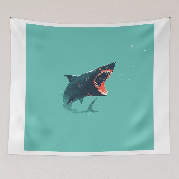 Item preview, Bold Basking Shark Illustration designed and sold by Christian Weiss.