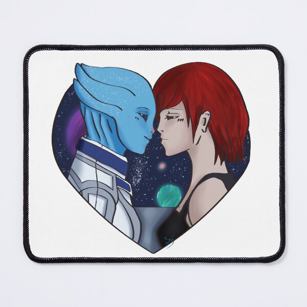 Item preview, Pride Hearts : Fem!Shep & Liara (Mass Effect) Space version designed and sold by Nebulareon.