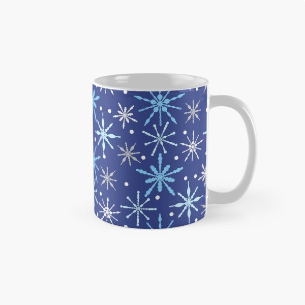 Item preview, Snow Flakes Pattern in Dark Blue designed and sold by designsbyklm.