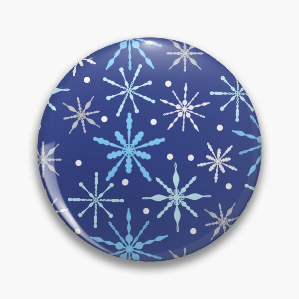 Item preview, Snow Flakes Pattern in Dark Blue designed and sold by designsbyklm.