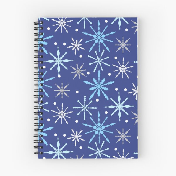 Item preview, Snow Flakes Pattern in Dark Blue designed and sold by designsbyklm.
