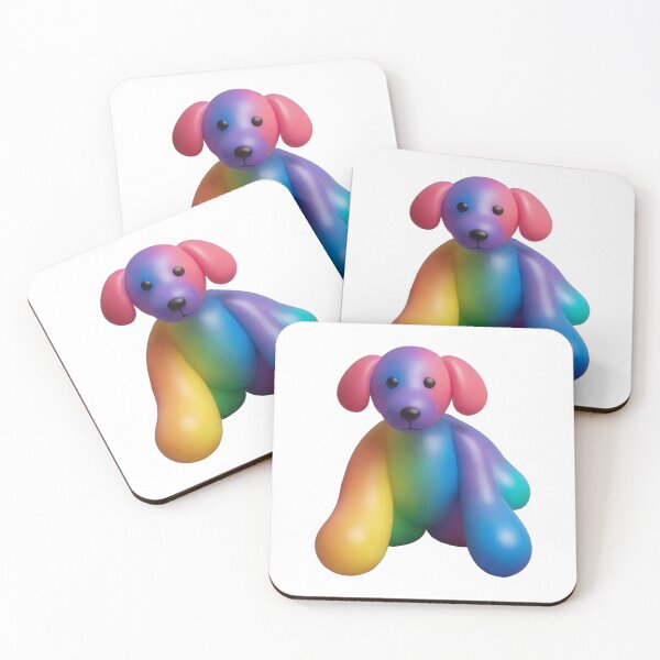 Item preview, Colorful Pop Art Balloon Dog Figurines designed and sold by Apex Designs.
