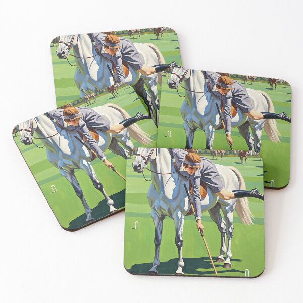 Item preview, LA CHAMPIONNE DE CROQUET A CHEVAL (The Equestrian Croquet Champion) - Original Art Deco Artwork designed and sold by elektronen.